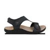 Gravity Defyer Women's Dyvor Double T Sandal In Black In Black