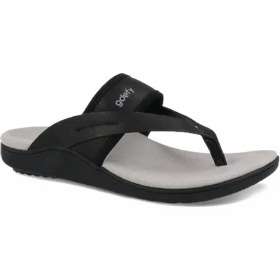 Gravity Defyer Women's Gimor Flip Sandals In Black