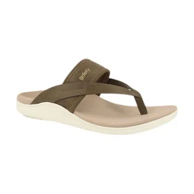 Gravity Defyer Women's Gimor Flip Sandals In Olive In Green