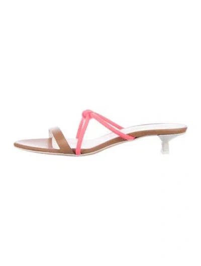 Pre-owned Gray Matters Leather Sandals In Brown