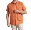 Grayers Amalfi Textured Hemp Linen Shirt In Arabesque In Multi