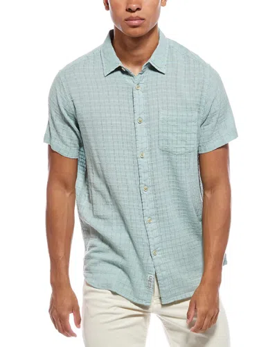 Grayers Bamboo Dobby Shirt In Green