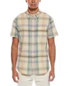 Grayers Classic Madras Plaid Shirt In Blue Cream In Multi