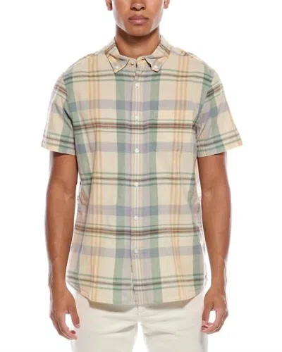 GRAYERS CLASSIC MADRAS PLAID SHIRT IN BLUE CREAM