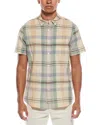 Grayers Classic Madras Plaid Shirt In Blue Cream In Neutral