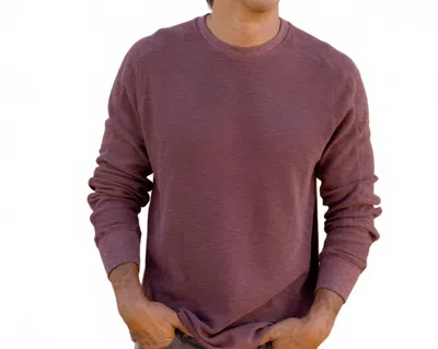 Grayers Clint Cotton Waffle Crewneck Tee In Root Beer In Animal Print