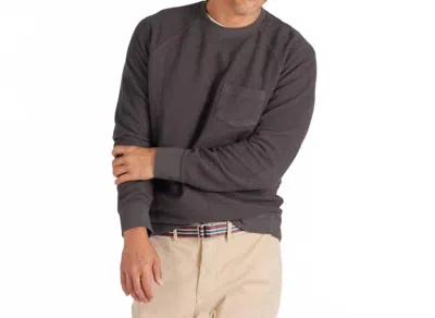 Grayers Dunlop Reverse Fleece Crewneck Tee In Beluga In Brown