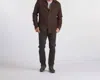 Grayers Harper 3-ply Jaspe Flannel In Chocolate Truffle In Brown