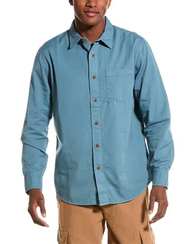 Grayers Lorenzo Dobby Weave Shirt In Blue