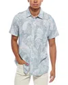 Grayers Madras Cottage Loom Printed Shirt In Blue