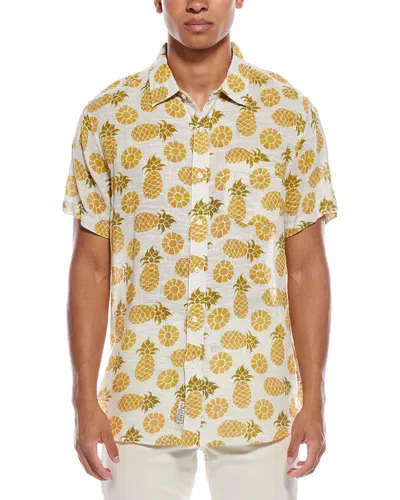 Grayers Madras Cottage Loom Printed Shirt In Neutral