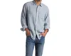 Grayers Madras Cottage Loom Shirt In Blue Chambray Stripe In Multi