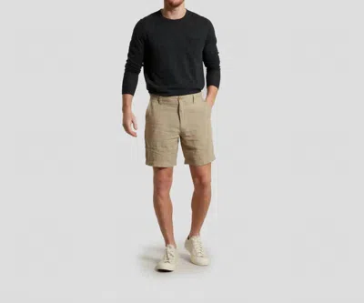 Grayers Men Aventura Washed Linen Shorts In Safari In Multi