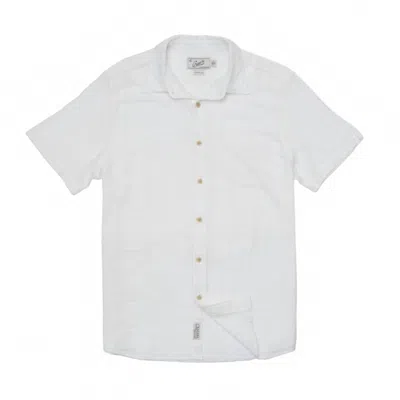 Grayers Men's Bamboo Dobby Short Sleeve Shirt In White