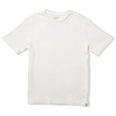 Grayers Men's Clint Waffle Cotton Short Sleeve Crew In Antique White