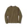 Grayers Men's Hewitt Garment Dyed Long Sleeve Pocket Tee In Military Olive In Green