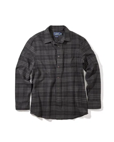 Grayers Men's Jaspe Midweight Flannel Shirt In Castle Rock In Gray