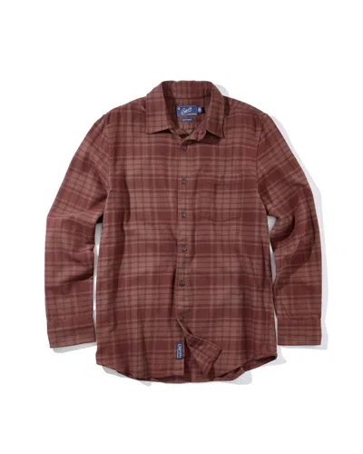 Grayers Men's Jaspe Midweight Flannel Shirt In Root Beer In Brown