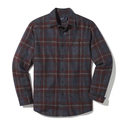 Grayers Men's Lightweight Fine Twill Shirt In French Roast Navy In Brown