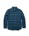 Grayers Men Vintage Slub Twill Shirt In Blue Curry In Blue