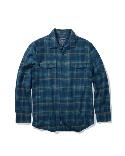 Grayers Men Vintage Slub Twill Shirt In Blue Curry