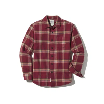 Grayers Northwoods Heritage Flannel In Burgundy Truffle In Red