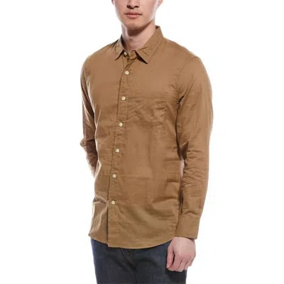 Grayers Portofino Ermine Poplin Shirt In Brown