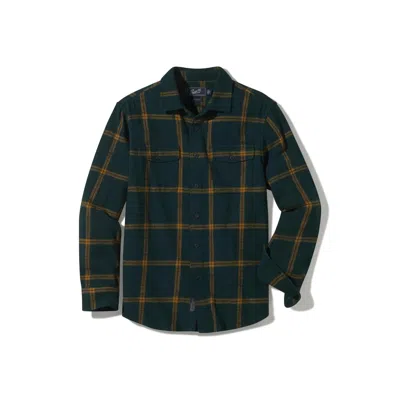 Grayers Vintage Slub Twill Shirt In Green Spruce Gold