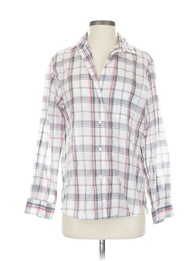 Pre-owned Grayson 3/4 Sleeve Button Down Shirt In White