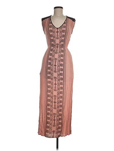 Pre-owned Grayson Casual Dress In Brown