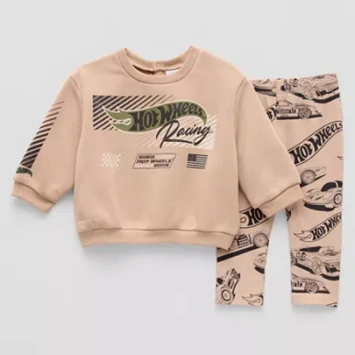 Grayson Little Baby Boys 2-pc. Hot Wheels Legging Set In Brown