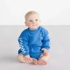 Grayson Little Baby Boys Crew Neck Long Sleeve Bodysuit In Blue
