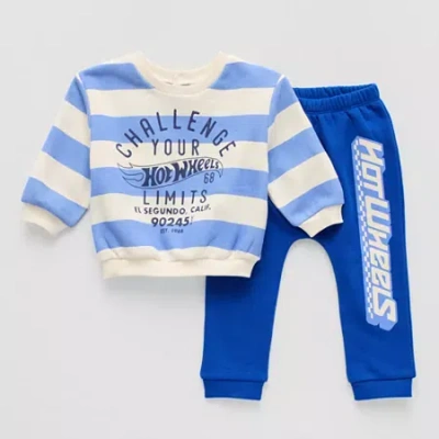 Grayson Little Baby Boys Hot Wheels 2-pc. Pant Set In Blue