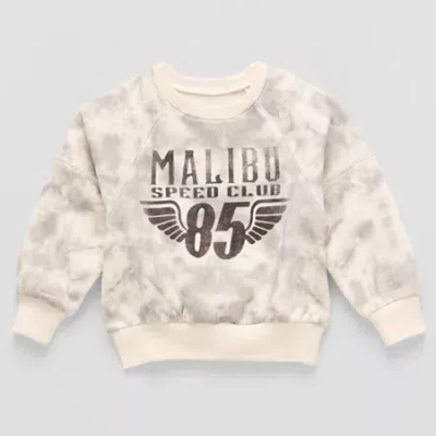 Grayson Little Babies' Toddler Boys Crew Neck Fleece Long Sleeve Sweatshirt In Gray