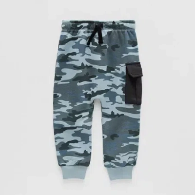 Grayson Little Babies' Toddler Boys Drawstring Waist Cuffed Mid Rise Regular Fit Fleece Jogger Pant In Gray