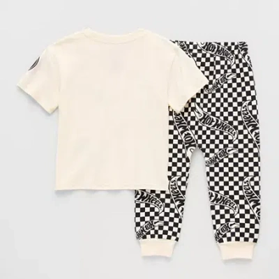 Grayson Little Babies' Toddler Boys Hot Wheels 2-pc. Pant Set In White