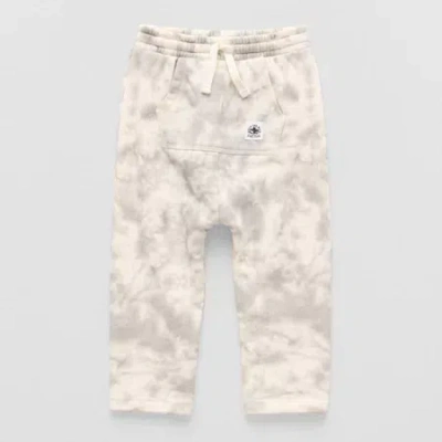 Grayson Little Babies' Toddler Boys Mid Rise Straight Drawstring Pant In White