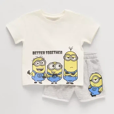 Grayson Little Babies' Toddler Boys Minions 2-pc. Short Set In Multi