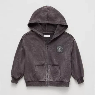 Grayson Little Babies' Toddler Boys Short Sleeve Zipper Hoodie In Black