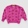 Grayson Little Toddler Girls Crew Neck Fleece Long Sleeve Sweatshirt In Purple
