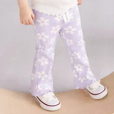 Grayson Little Babies' Toddler Girls Flare Drawstring Pant In Purple