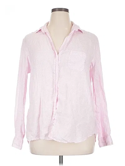 Pre-owned Grayson Long Sleeve Blouse In Pink