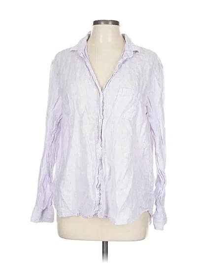 Pre-owned Grayson Long Sleeve Blouse In Purple