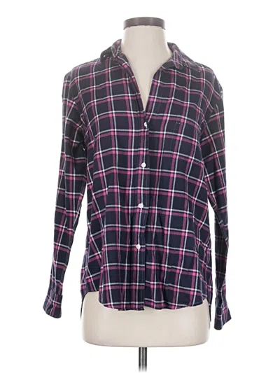 Pre-owned Grayson Long Sleeve Blouse In Purple