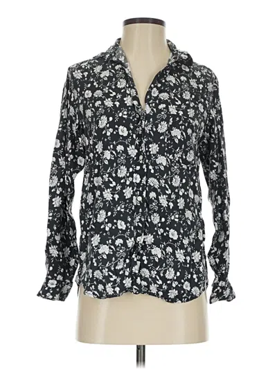 Pre-owned Grayson Long Sleeve Button Down Shirt In Black