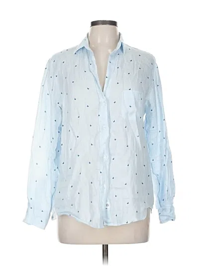 Pre-owned Grayson Long Sleeve Button Down Shirt In Blue