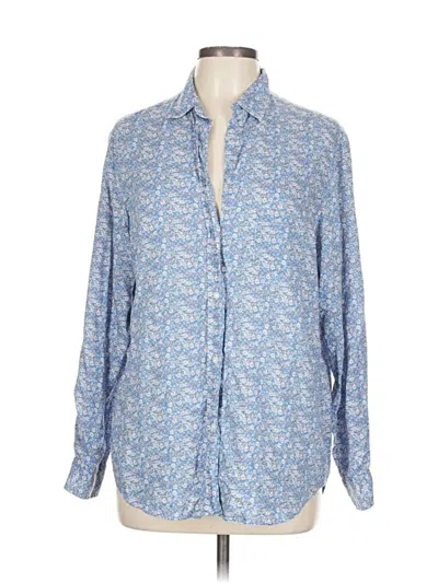 Pre-owned Grayson Long Sleeve Button Down Shirt In Blue