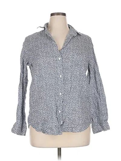 Pre-owned Grayson Long Sleeve Button Down Shirt In Blue