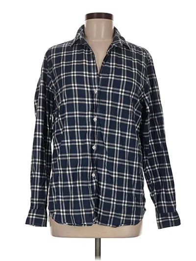 Pre-owned Grayson Long Sleeve Button Down Shirt In Blue