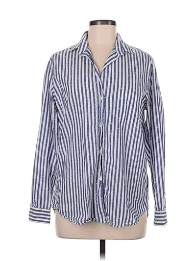 Pre-owned Grayson Long Sleeve Button Down Shirt In Blue